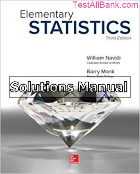 elementary statistics 3rd edition navidi solutions manual