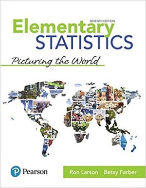 elementary statistics picturing the world 7th edition larson solutions manual