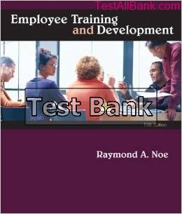 employee training and development 5th edition noe test bank