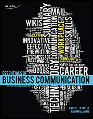 essentials of business communication canadian 7th edition guffey test bank