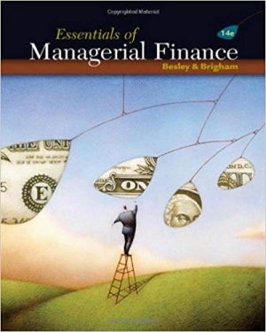 essentials of managerial finance 14th edition besley solutions manual