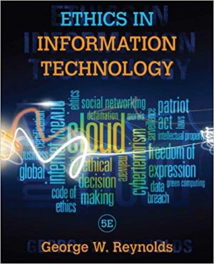 ethics in information technology 5th edition reynolds solutions manual