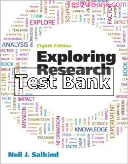 exploring research 8th edition salkind test bank