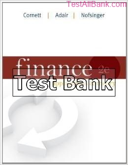 finance applications and theory 2nd edition cornett test bank
