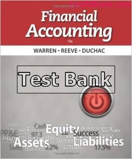 financial accounting 13th edition warren test bank