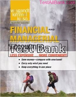 financial and managerial accounting 1st edition weygandt test bank