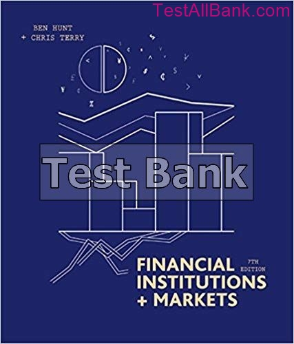 Financial Institutions And Markets 7th Edition Hunt Test Bank