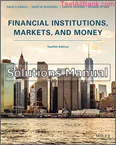 financial markets and institutions 6th edition test bank