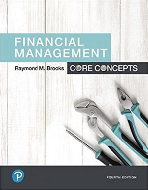 financial management core concepts 4th edition brooks solutions manual