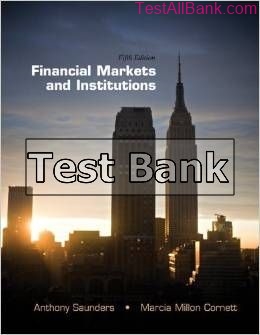financial markets and institutions 5th edition saunders test bank