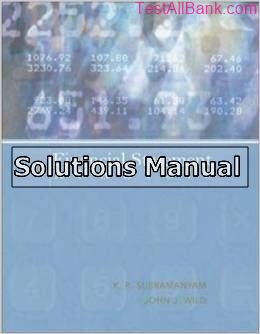 financial statement analysis 10th edition subramanyam solutions manual