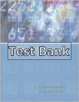 financial statement analysis 10th edition subramanyam test bank