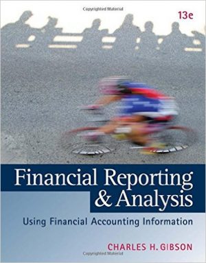 financial statement analysis 13th edition gibson solutions manual