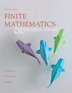 finite mathematics and its applications 11th edition goldstein test bank