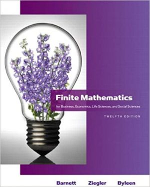 finite mathematics for business economics life sciences and social sciences 12th edition barnett solutions manual