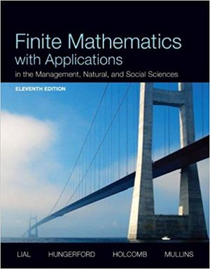 finite mathematics with applications 11th edition lial solutions manual