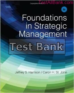 foundations in strategic management 6th edition harrison test bank