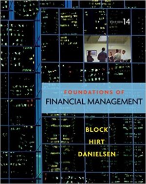 foundations of financial management 14th edition block solutions manual