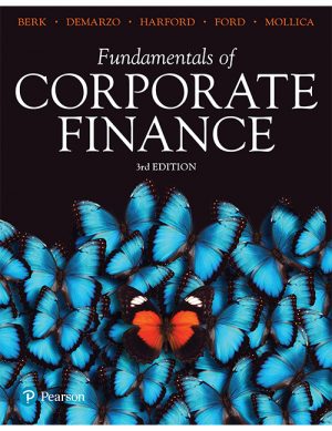 fundamentals of corporate finance australian 3rd edition berk test bank