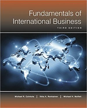 fundamentals of international business 3rd edition czinkota solutions manual