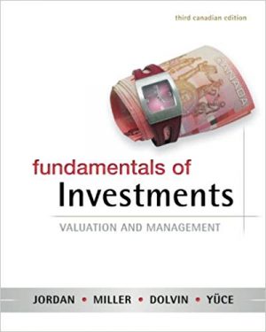 fundamentals of investments canadian 3rd edition jordan test bank