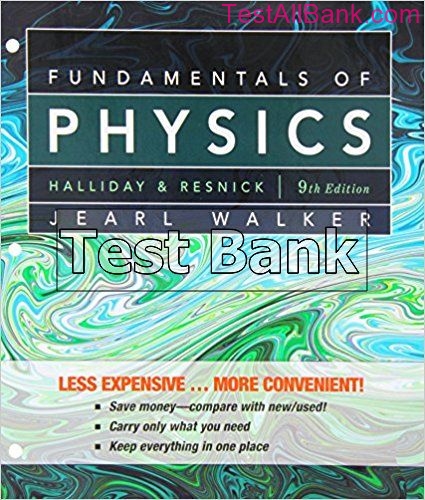 fundamentals of physics 9th edition halliday pdf