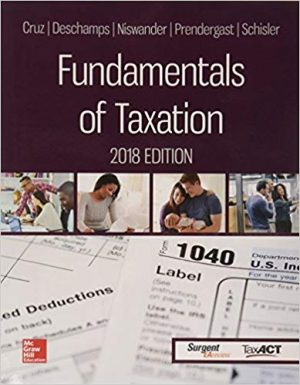 fundamentals of taxation 2018 edition 11th edition cruz solutions manual