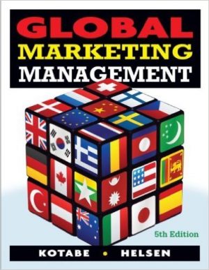 global marketing management 5th edition kotabe solutions manual