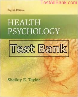 health psychology 8th edition taylor test bank