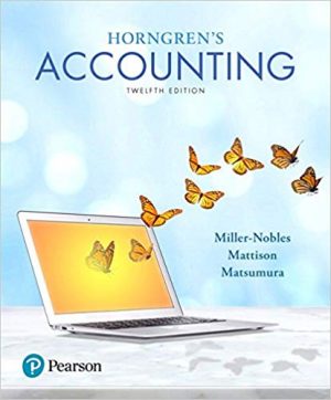 horngrens accounting 12th edition nobles test bank