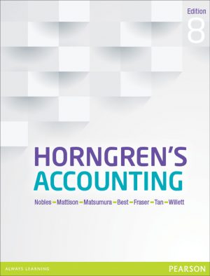 horngrens accounting australia 8th edition nobles solutions manual