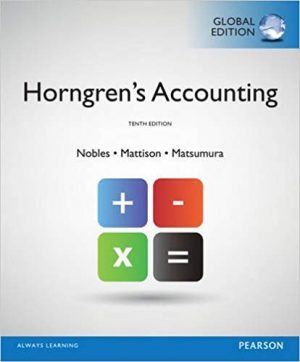 horngrens accounting global edition 10th edition nobles solutions manual