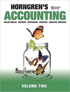 horngrens accounting volume 2 canadian 10th edition nobles test bank