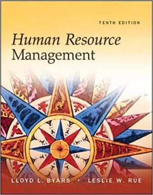 human resource management 10th edition byars test bank