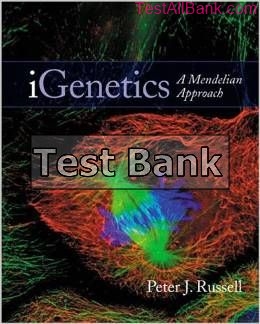 igenetics a mendelian approach 1st edition russell test bank