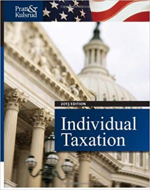 individual taxation 2013 7th edition pratt solutions manual