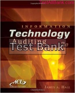 information technology auditing 3rd edition hall test bank