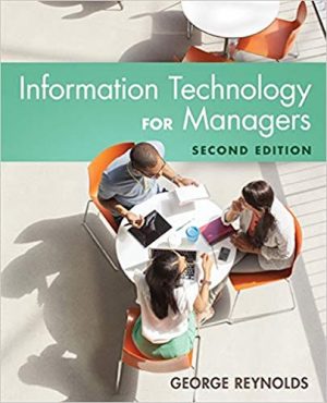 information technology for managers 2nd edition reynolds solutions manual