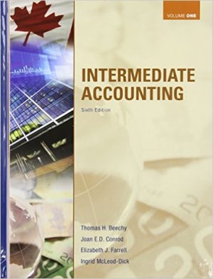 intermediate accounting volume 1 6th edition beechy solutions manual