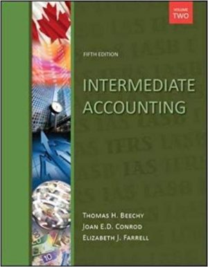 intermediate accounting volume 2 5th edition beechy test bank