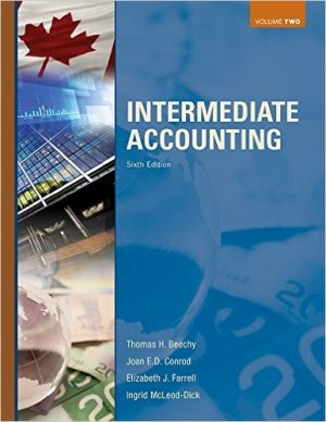 intermediate accounting volume 2 6th edition beechy solutions manual