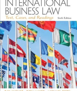 international business law 6th edition august test bank