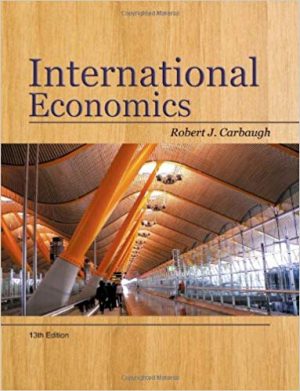 international economics 13th edition carbaugh test bank