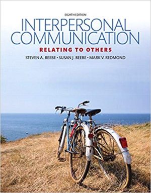 interpersonal communication relating to others 8th edition beebe test bank