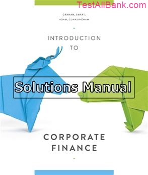 introduction to corporate finance australia 1st edition smart solutions manual