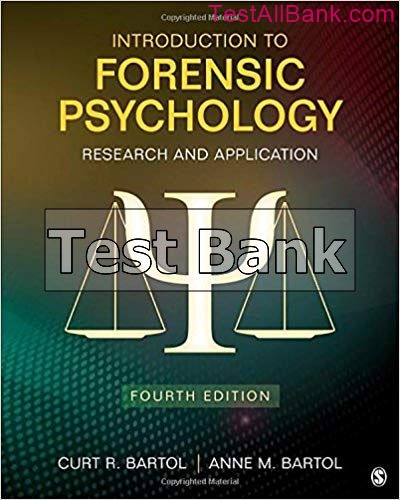 Introduction To Forensic Psychology Research And Application 4th ...