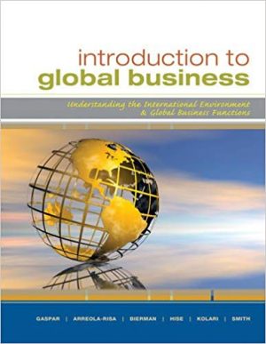 introduction to global business 1st edition gaspar test bank