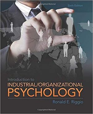 introduction to industrial and organizational psychology 6th edition riggio test bank