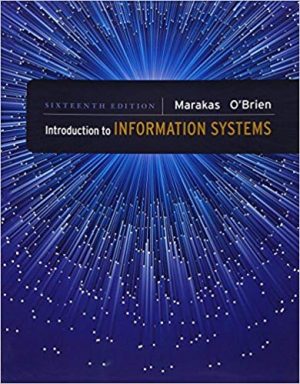 introduction to information systems 16th edition marakas solutions manual