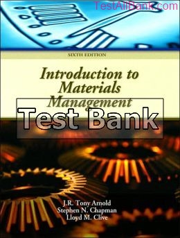 introduction to materials management 6th edition arnold test bank